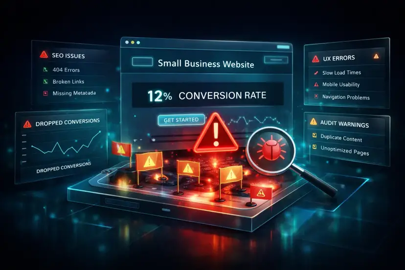 Featured image for 10 Hidden Website Issues That Quietly Cost Small Businesses Leads