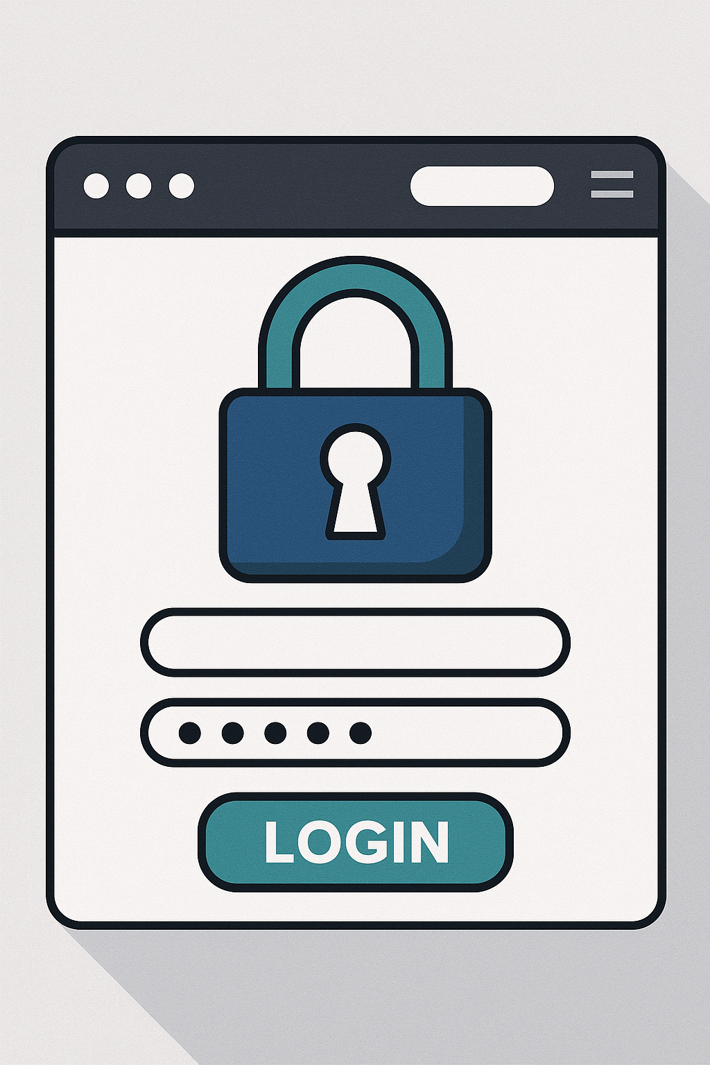 Browser-based login flow secured by HTTP-only session cookies
